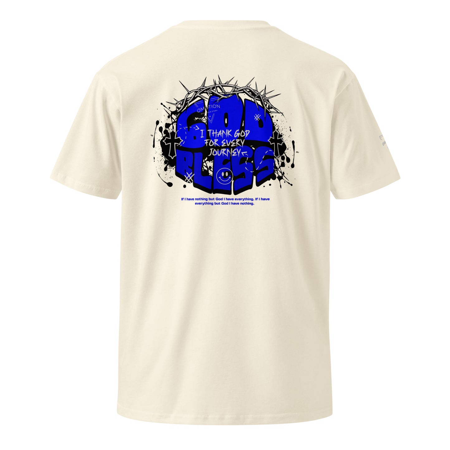 Embroidered Omotion In God I Trust T Shirt