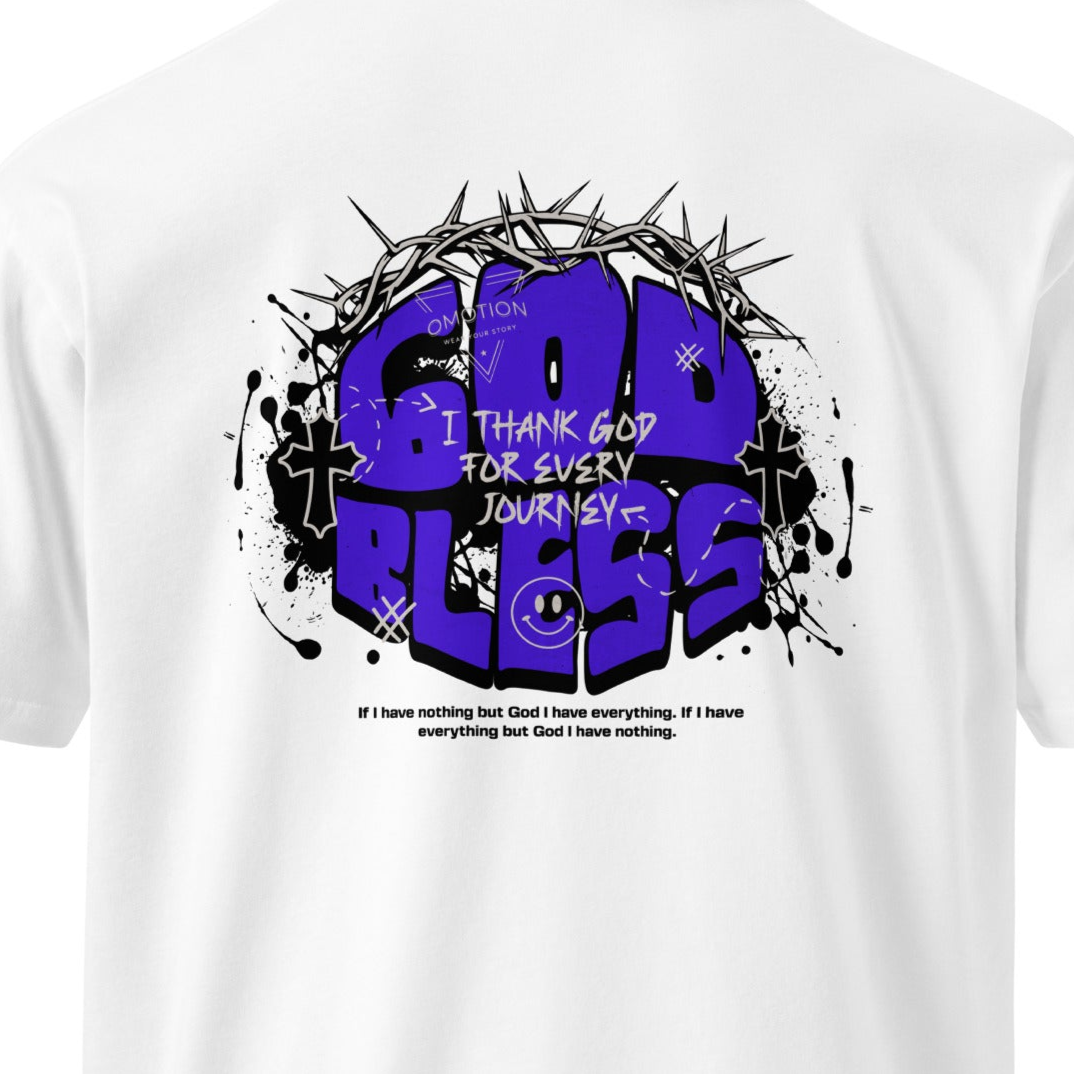 Embroidered Omotion In God I Trust T Shirt