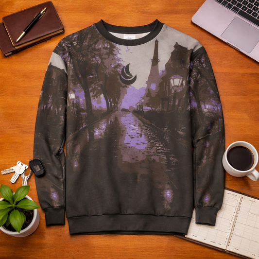 "On My Own" Moonlit Creepy Gothic Street Sweatshirt