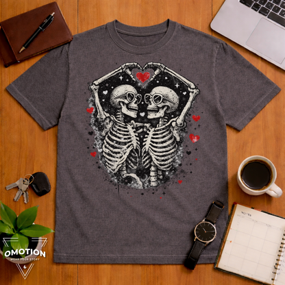 Skulls Heart T Shirt
