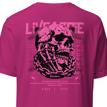 Live or Die Embroidered T shirt