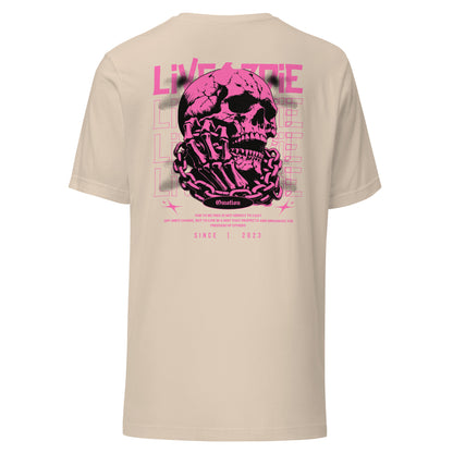 Live or Die Embroidered T shirt