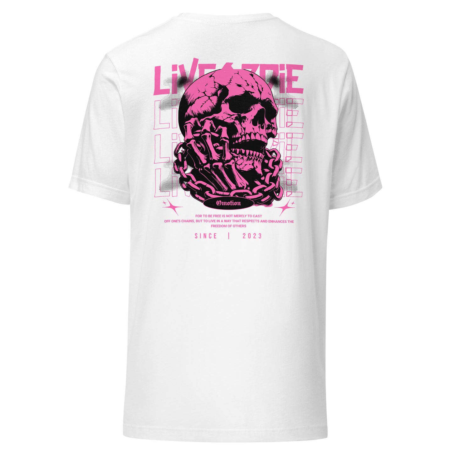 Live or Die Embroidered T shirt